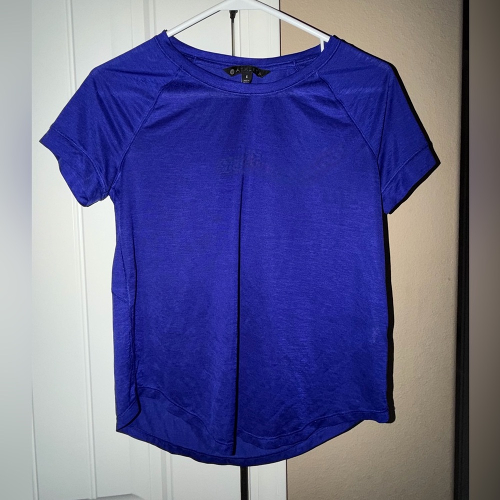 Athleta Women's Short Sleeve Crew Tee - Cobalt Blue